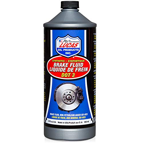Lucas Oil DOT 3 Brake Fluid Bottle, 946 mL, Prevents Corrosion in Vehicle Brake 