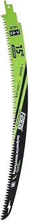 15" Japanese Teeth Reciprocating Saw Blades Wood Pruning - FACHLICH Curved Edge 6TPI for Tree Trimming, Wood Cutting, Cr-V Sabre Blades Better Wear Resistance