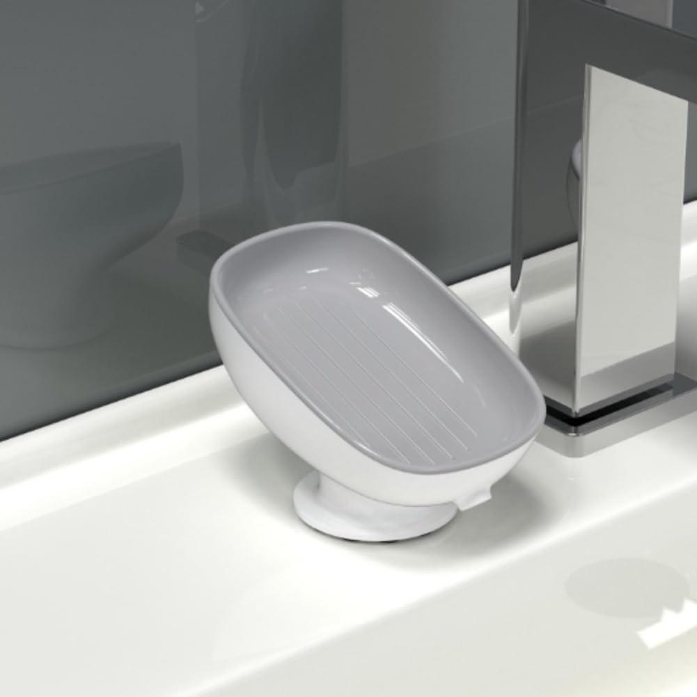 Soap Holder Sink Self Draining Soap Holder Suction Cup Bar Soap Holder for Kitch