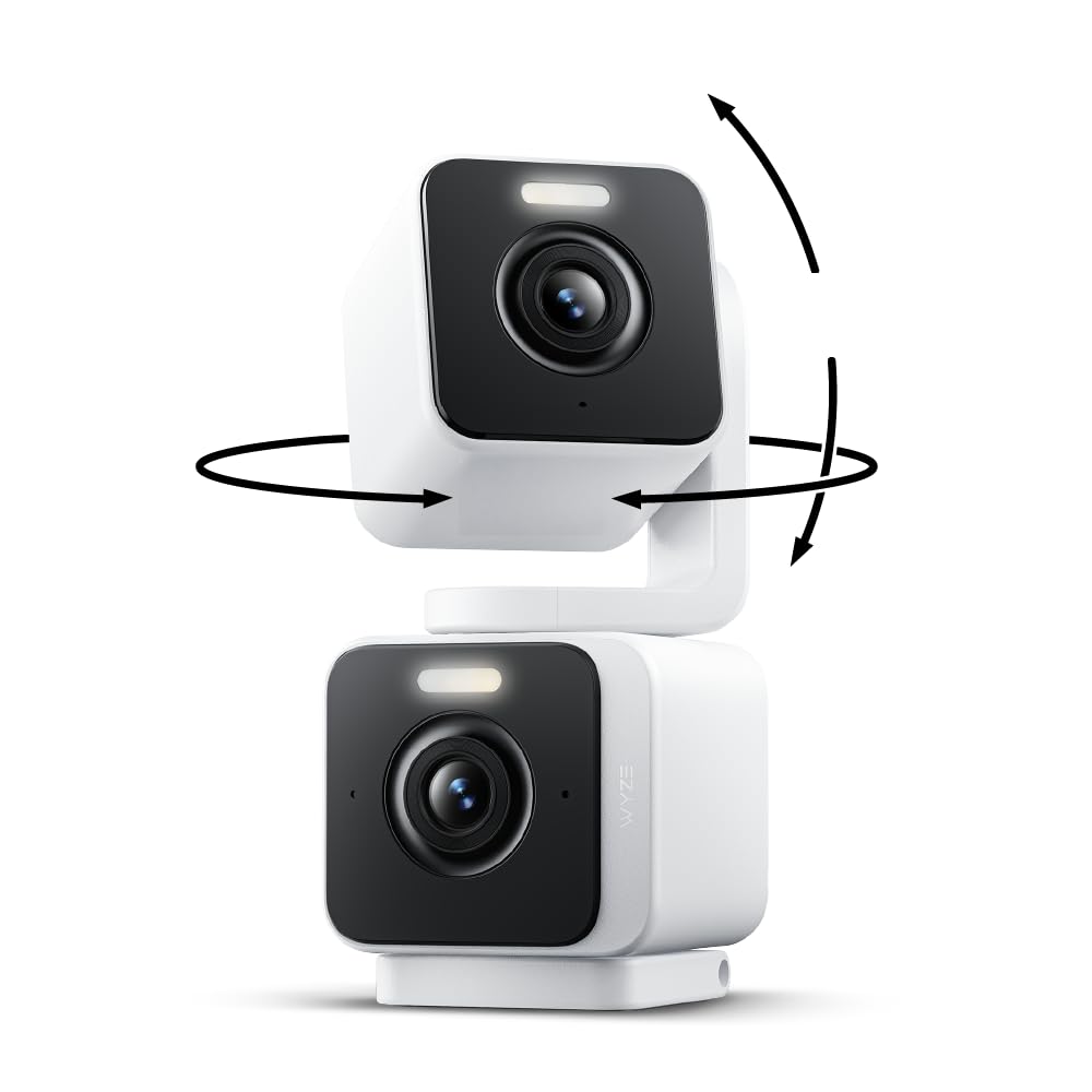 WYZE Duo Cam Pan Indoor/Outdoor IP65 2K 360° Pan/Tilt Smart Home Security Camera