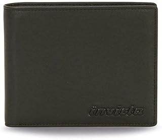 Invicta Black Genuine Leather Wallet Card Holder, black, Standard size, Wallet