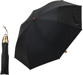 Ogawa 38016 Sun Umbrella, 2 Tier Folding, Long Umbrella, For Both Sunny and Rainy Weather, Manual Opening, 19.7 inches (50 cm), Hippo Print Store, Ink, Over 99% UV Reduction & Shading Rate, Heat Insulation, Water Repellent, Stretchable Bag, Safety Cover, UV Protection, Unisex