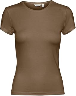 Vero Moda Vmines Fiona SS O-Neck Top VMA Noos Women's T-Shirt