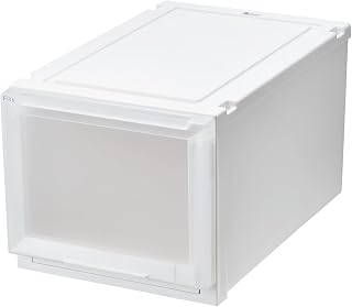 天馬 収納ボックス フィッツケースアドバンス 幅35×奥行55×高さ30cm クローゼット 収納ケース たわみにくい 衣装ケース 日本製 再生材配合 サステナブル 【色 ホワイトクリア】 【55-35L】