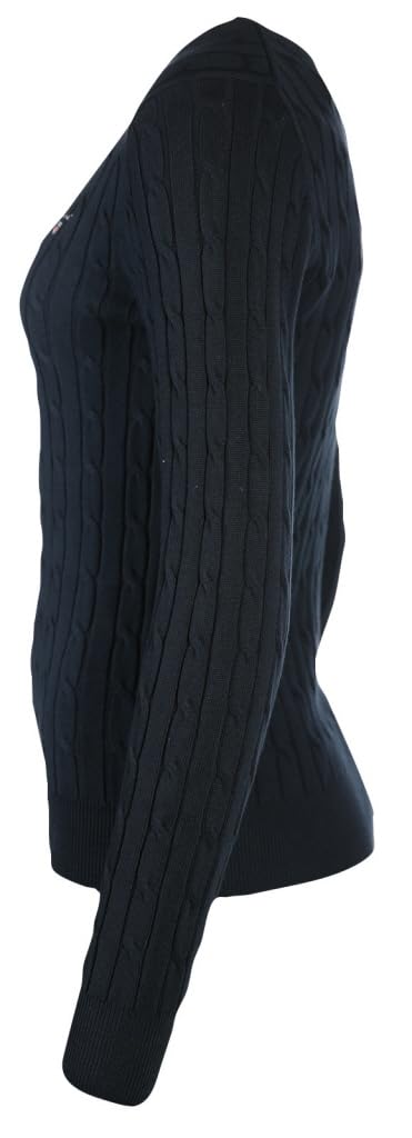 Gant Stretch Cotton Cable Crew Women's Sweater