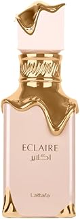 Lattafa Eclaire - Vanilla, Caramel, Sweet, Floral - Eau de Parfum Long-Lasting Fragrance for Women, 3.40 Ounce / 100 ml