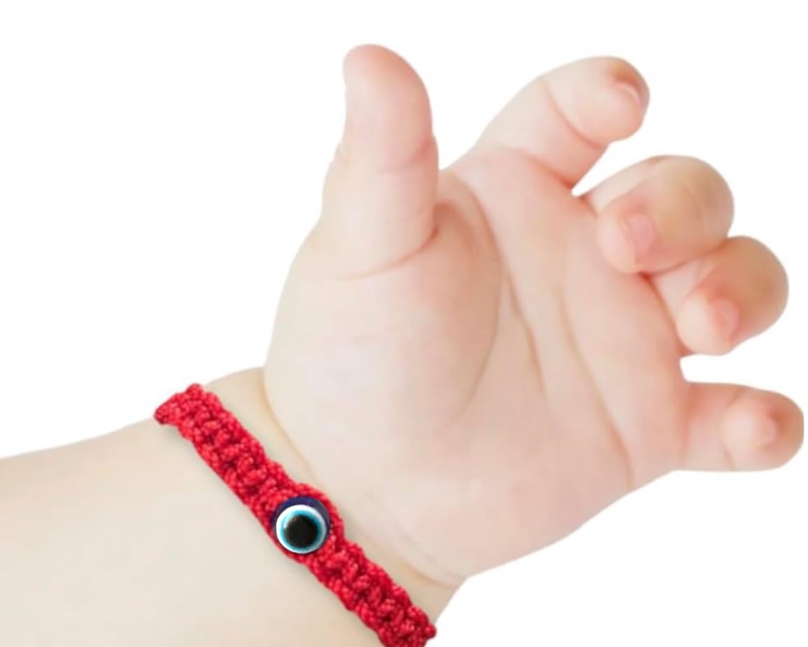 Red Bracelet for Babies, Baby Girl and Baby boy. Protection Amulet for baby. Str