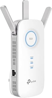 TP-Link AC1900 WiFi Range Extender RE550 | Dual-Band Wireless Repeater | Amplifier w/ Gigabit Ethernet Port | Up to 2200 Sq. Ft., 32 Devices | Internet Signal Booster | APP Setup | EasyMesh