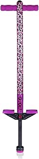 Flybar Jolt Pogo Stick for Kids, Perfect for Beginners w/ Foam-Covered Metal Frame, Handles & Padding, Non-Slip Foot Pads, Wide Tip, Outdoor Active Play Toy for Boys & Girls, Ages 6+, Leopard