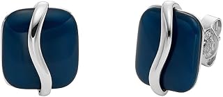 Skagen Women's earrings in stainless steel or semi-precious in silver tone with post closure