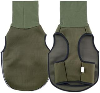 Dog Anxiety Vest Jacket for Large Dogs Calm Jacket with Hoodie, Warm Dog Anxiety Vest (XXL, Green)
