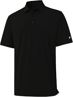 Rouen Golf Shirts for Men Dry Fit Performance Short Sleeve Moisture Wicking Plain Pique Casual Sports Mens Polo Shirts