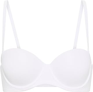 Victoria's Secret Reggiseno push-up senza spalline rosa, da indossare ovunque, reggiseni da donna (32A-38DD), Bianco ottico., 5C
