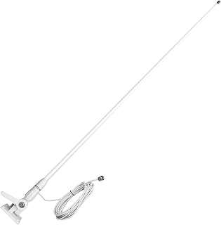 Retevis MA06 Marine VHF Antenna,3.5dBi,Fiberglass,Waterproof Boat Antenna | 43.3Inch,23 Ft/7 m RG-58 Coaxial Cable with PL-259 Connector Adjustable Ratchet Mount,for Retevis RA27 RM20 Marine Radio