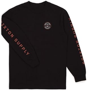 BRIXTON Mens Pledge Long Sleeve Standard T-Shirt