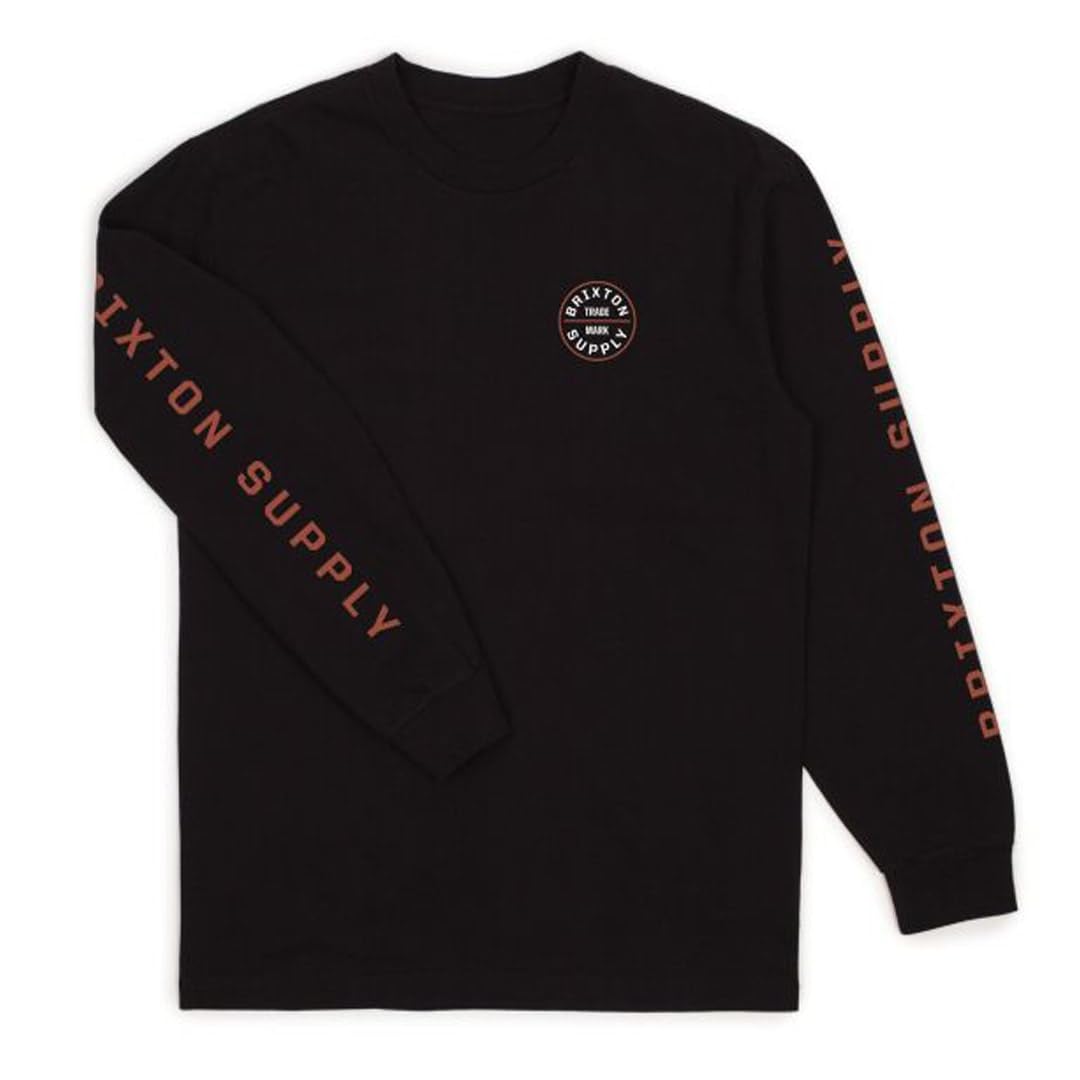 BRIXTON Mens Pledge Long Sleeve Standard T-Shirt