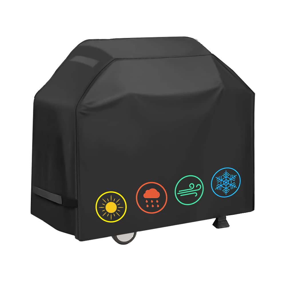 Grill Cover, Waterproof BBQ Grill Cover, 58 inch Rip-Proof and Anti-UV Barbecue 