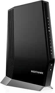 NETGEAR Nighthawk Cable Modem with Built-in WiFi 6 Router (CAX80) - Compatible with All Major Cable Providers | Cable Plans Up to 6Gbps | AX6000 WiFi 6 speed | DOCSIS 3.1 (Renewed)