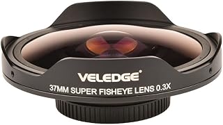 37MM 0.3X Fisheye Ultra Wide Angle Camcorder Video Studio Lens with Adapter