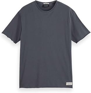 Scotch & Soda Men's Raw Edge Relaxed-fit T-Shirt T-Shirt (Pack of 1)