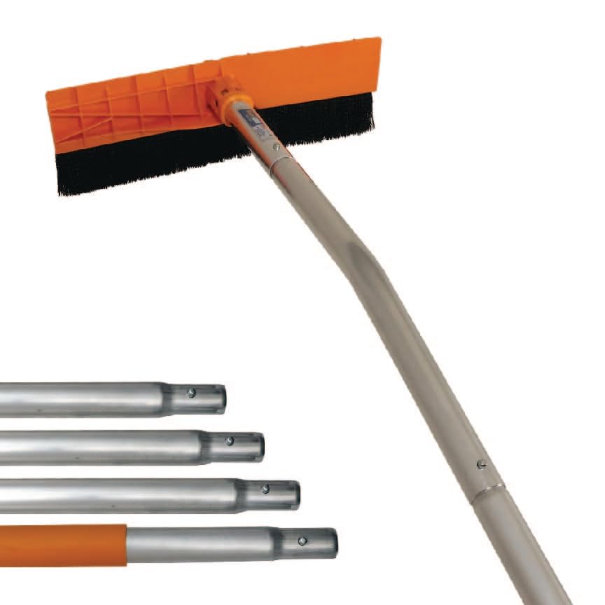 Roof Brush + Snow Rake All-in-One Tool | Clear, Leaves, Snow & Debris Fast | 22f
