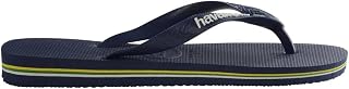 Havaianas - Brasil Logo, Iconic Flip Flops, Comfortable and Durable, Brazil Flag Straps and Non-Slip Sole with Colorful Stripes, Unisex Adults