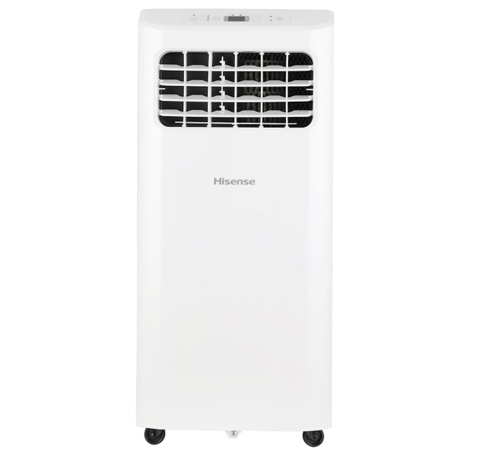 Hisense Portable Air Conditioner 5000-BTU DOE (115-Volt) White Vented, Remote co