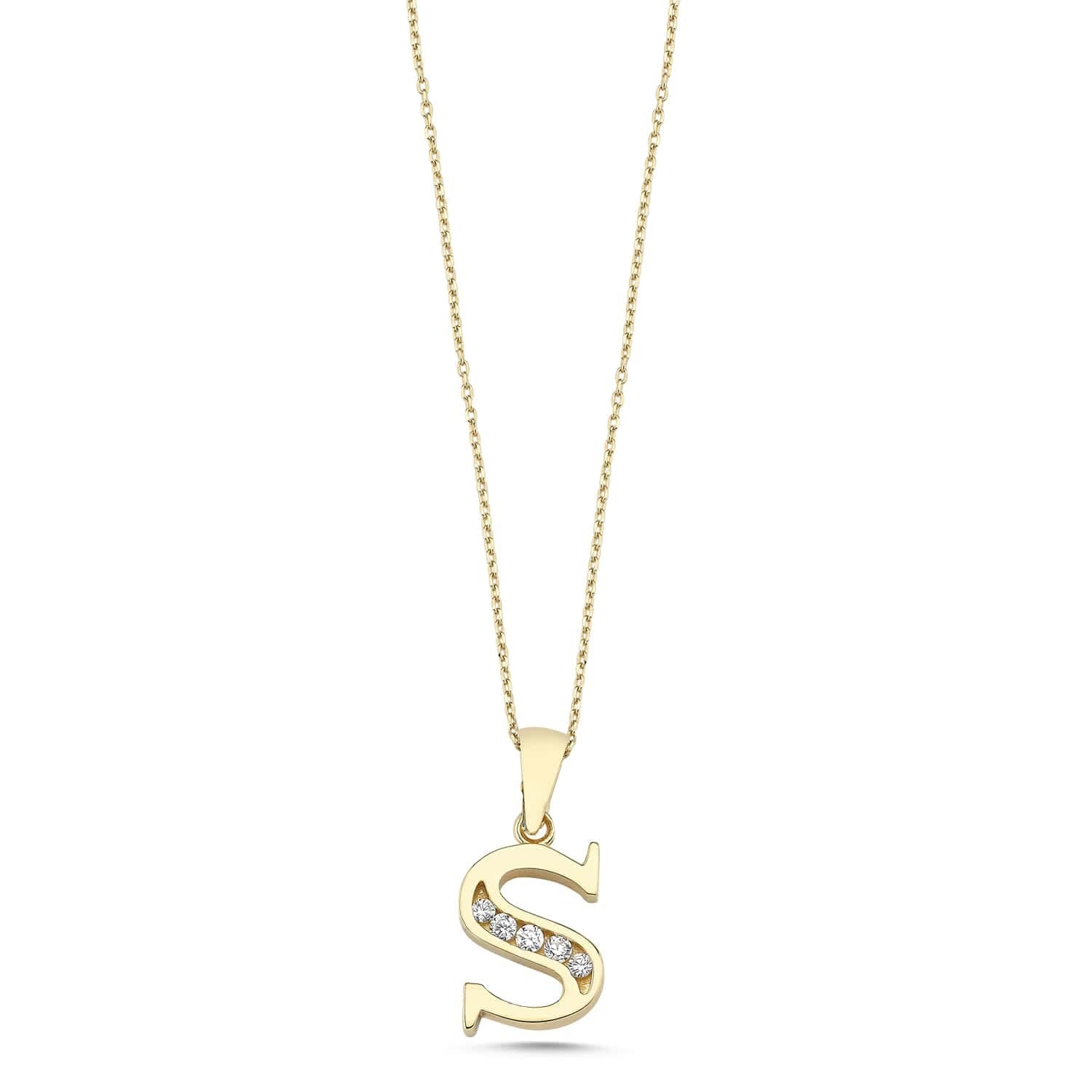 Wish Carat 100% 14k Real Gold Necklace for Women with Zirconia Diamond | Dainty 