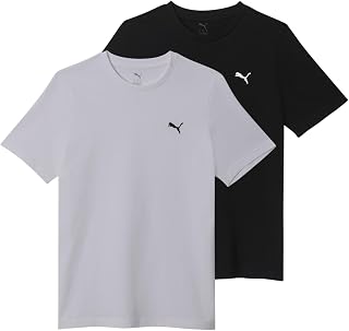 PUMA Ess Logo Tee Multipack M T-Shirts Unisex - Adult (Pack of 1)
