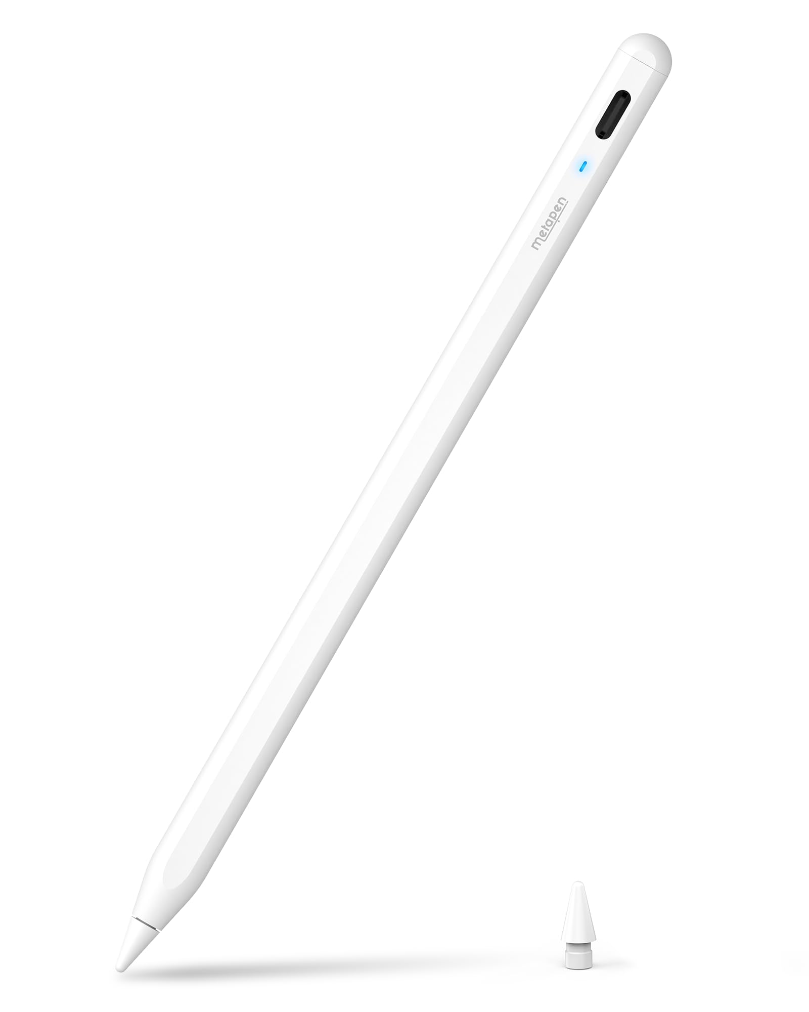 Metapen A8 Stylus Pen for iPad 2018-2026,Magnetic Attach & Palm Rejection | 4 Mi