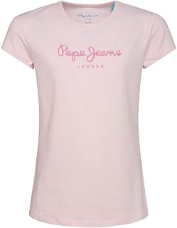 Pepe Jeans Girl's Hana Glitter S/S N T-Shirt