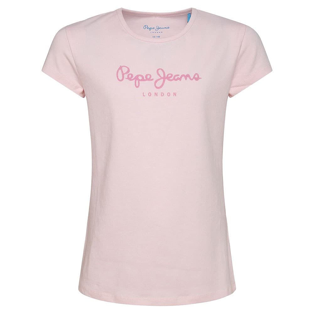 Pepe Jeans Girl's Hana Glitter S/S N T-Shirt
