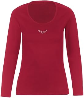 Trigema Long Sleeve Shirt with Crystal Stones