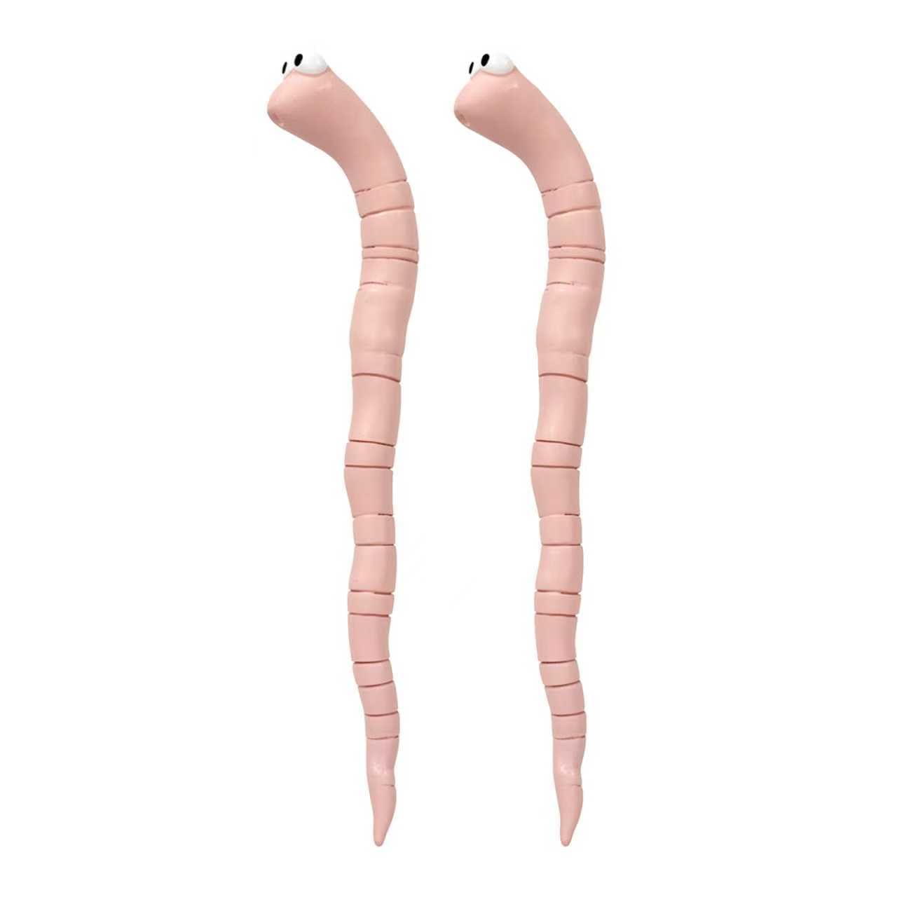 2 Pack Worm Soil Moisture Meter, Plant Water Indicator Sensor Stake | Cute Worm 