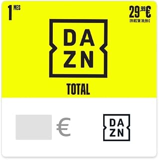 DAZN TOTAL PREPAID CARD 1 Month 29,99 EUR SAVE 10 EUR - for Spain - by email
