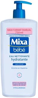 Mixa Baby Moisturizing Cleansing Water Glycerin No Rinse 750ml