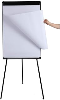 Magnetic Whiteboard Easel Dry Erase Board with Tripod Stand, 36"x24", Black