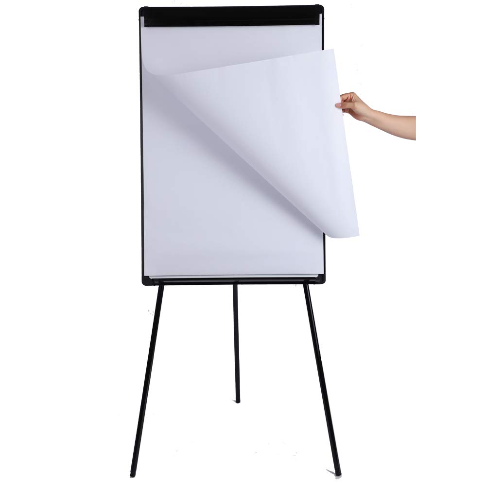 Magnetic Whiteboard Easel Dry Erase Board with Tripod Stand, 36"x24", Black
