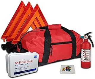 Safety and Trauma Supplies DOT OSHA Compliant Kit with 2lb 5BC Fire Extinguisher