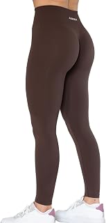 AUROLA Influence Workout Leggings for Women, Seamless Compression Tummy Control Leggings Mid Rise Yoga Pants
