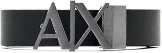 Armani Exchange Skinny Leather Logo Belt Ceinture Homme (lot de 1)