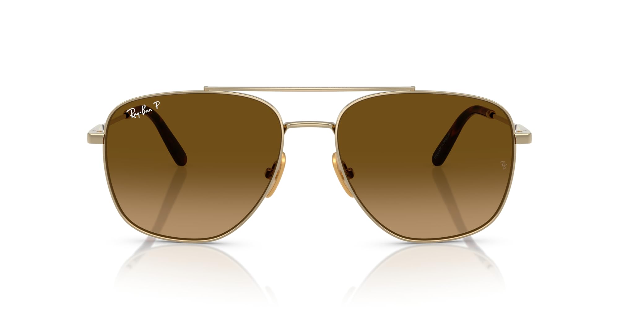 Ray-Ban Unisex Rb8097 William Titanium Square Sunglasses