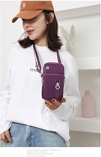 Small Crossbody Bag for Women - Mini Phone Purses with Crossbody Strap and Wallet - Nylon Arm Bag