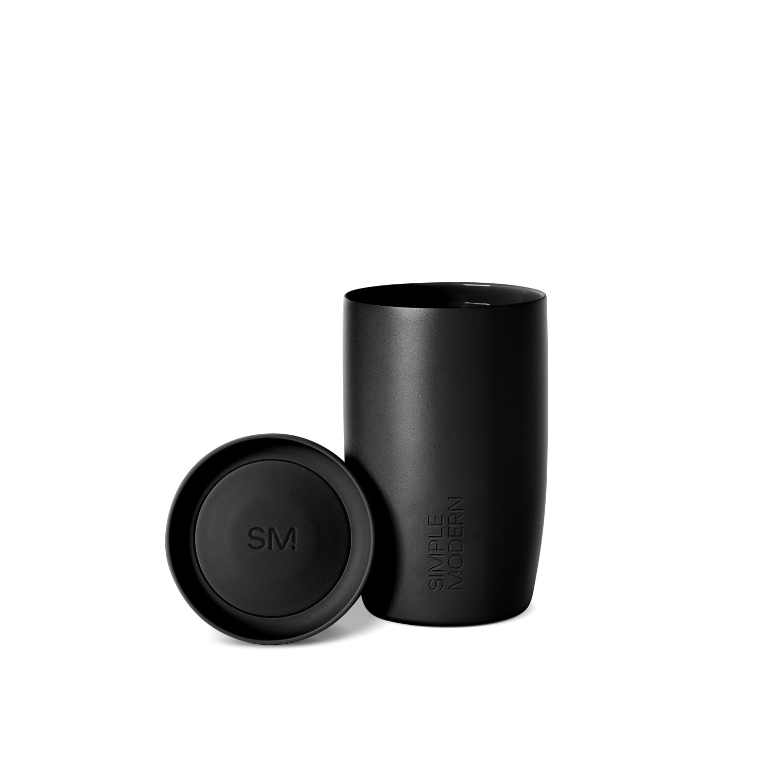 Simple Modern Insulated Travel Coffee Mug 360° Lid | 12oz | Black
