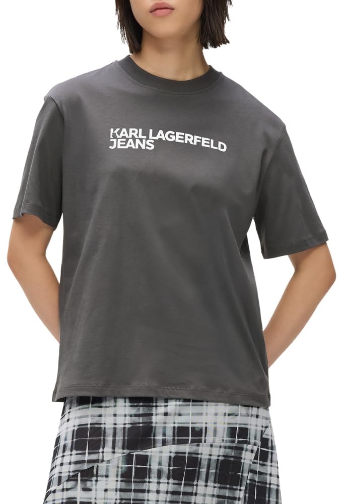 Karl Lagerfeld Jeans Women's Regular Short Sleeve Essential T-Shirt