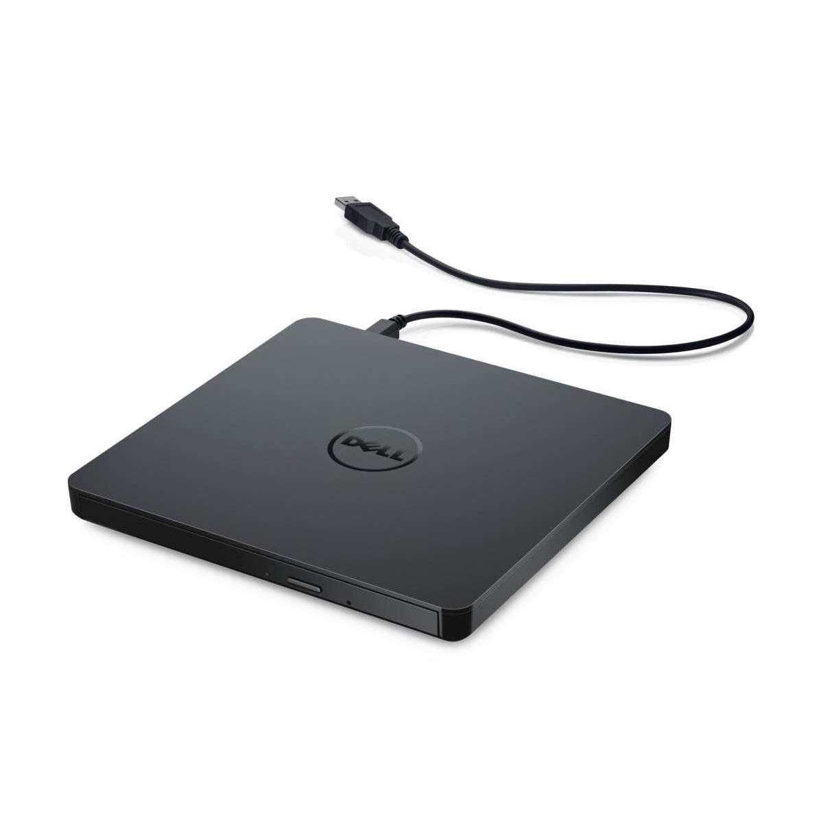 Dell External USB Slim DVD RW Drive DW316, Plug and Play, Black | CyberLink Medi