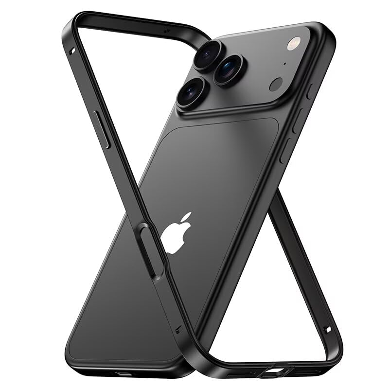 kusley Case for iPhone Air, Aluminum Metal Bumper Frame with Soft TPU Inner Lini