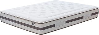 KUO Dream | Eco Natur Mattress | Pocket Springs with Latex Lumbar Reinforcement | Natural Cotton Filling and Bamboo Fabric | Thickness 28 cm | 105 x 200 cm, Beige