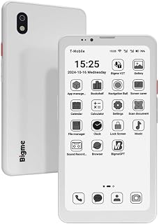 Bigme HiBreak Pro 6.13" ePaper E-Ink Ereader Tablet Device with Fingerprint Unlock, NFC, 8GB+256GB, eBook Readers Android E Ink eReader with Android 14, 5G Dual SIM, Long Battery Life White