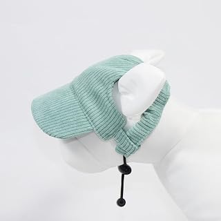 Dog Cat Baseball Cap Summer Beach Hat with Ear Holes Adjustable Puppy Hat